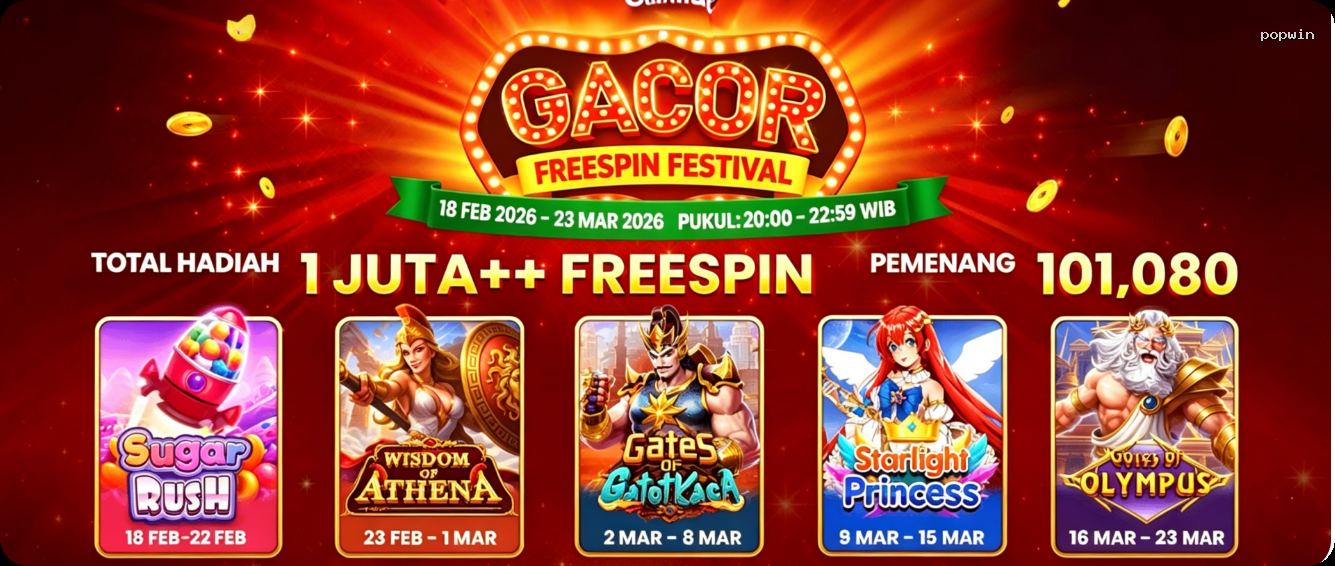 Login popwin Sekarang Bonus Melimpah